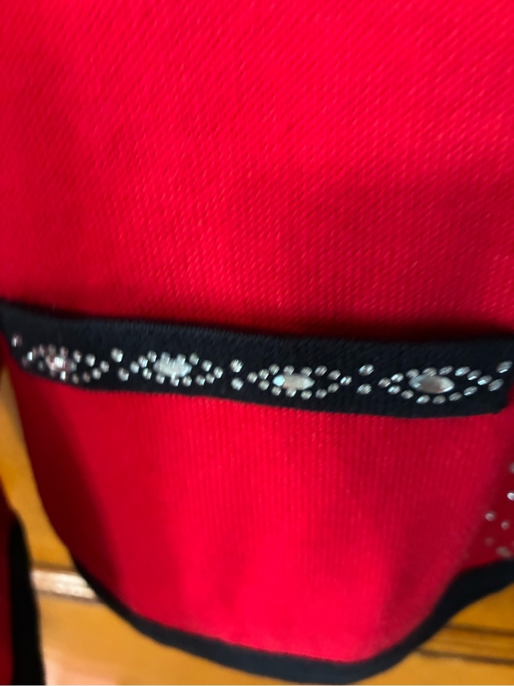 🔥NWT - C.D. Petites Red Embellished Zip Cardigan - Picture 6 of 7